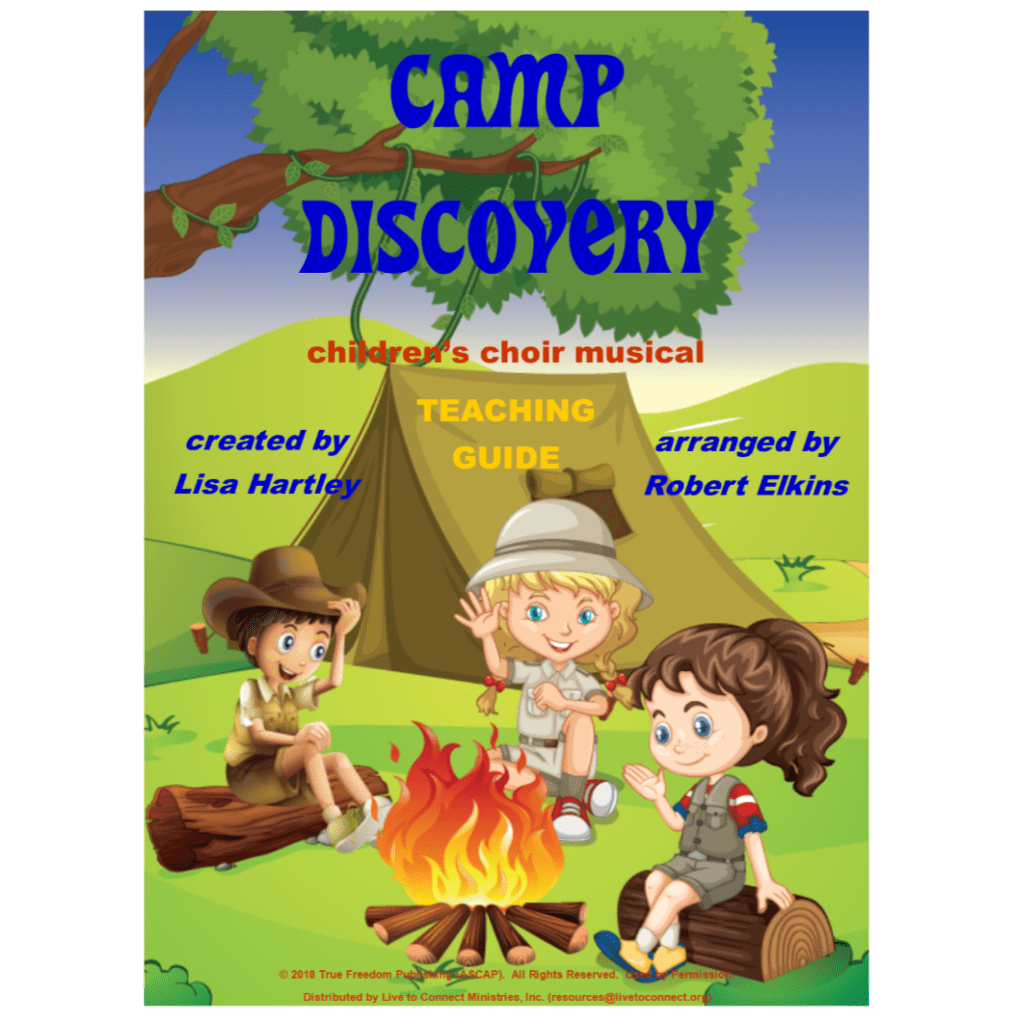 photo cover of the teaching guide of camp discovery children’s choir musical